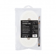 Dunlop Overgrip Super Tac 0.5mm - extremely grippy, moisture-absorbing - white - pack of 30